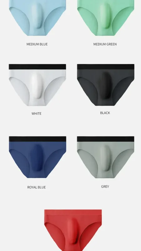 Cuecas com textura de seda gelada 3PC, super frescas na pele no verão, aproveite o toque sedoso