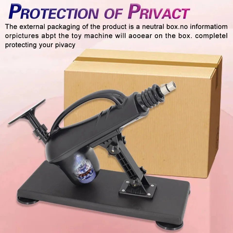 A2SS-Portable Automatic Masturbation Machine for Women with Big Dildo Men's Sex Toy Pumping Gun for Couples