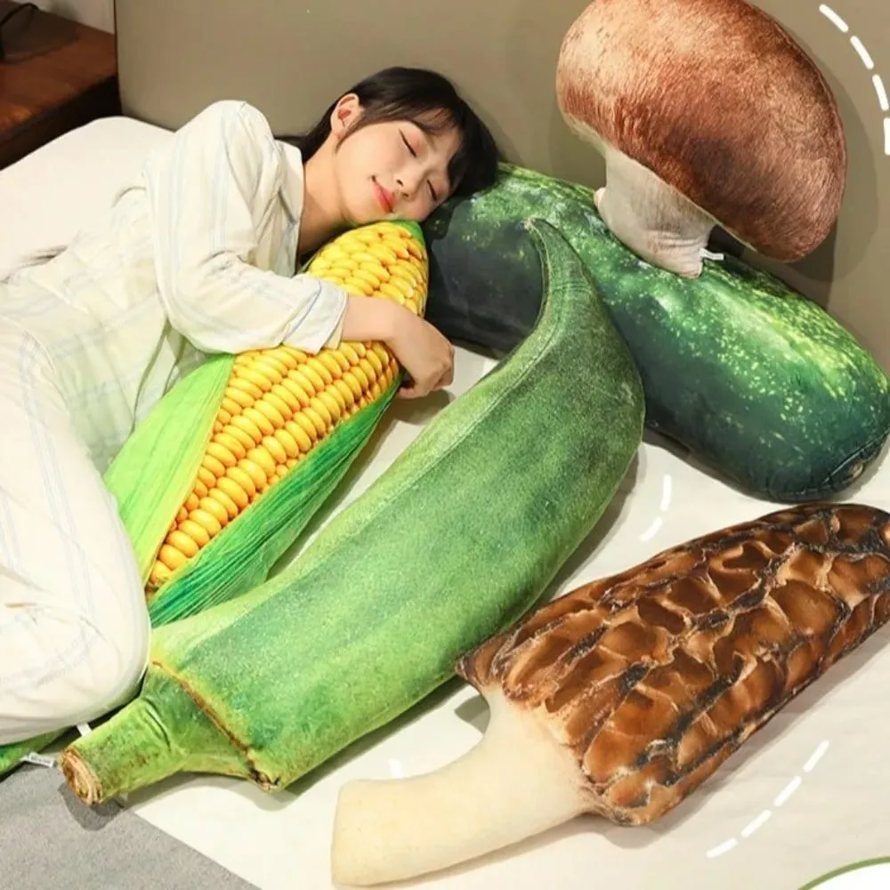 Kawaii macio vegetal travesseiro detalhes realistas simulação vegetal recheado criativo acento aconchegante vegetariano casa aconchegante