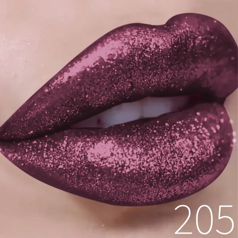 Batom líquido metálico com glitter, brilho labial de longa duração, à prova d'água, pérola brilhante, alta pigmentação, maquiagem coreana, presentes, 1 peça