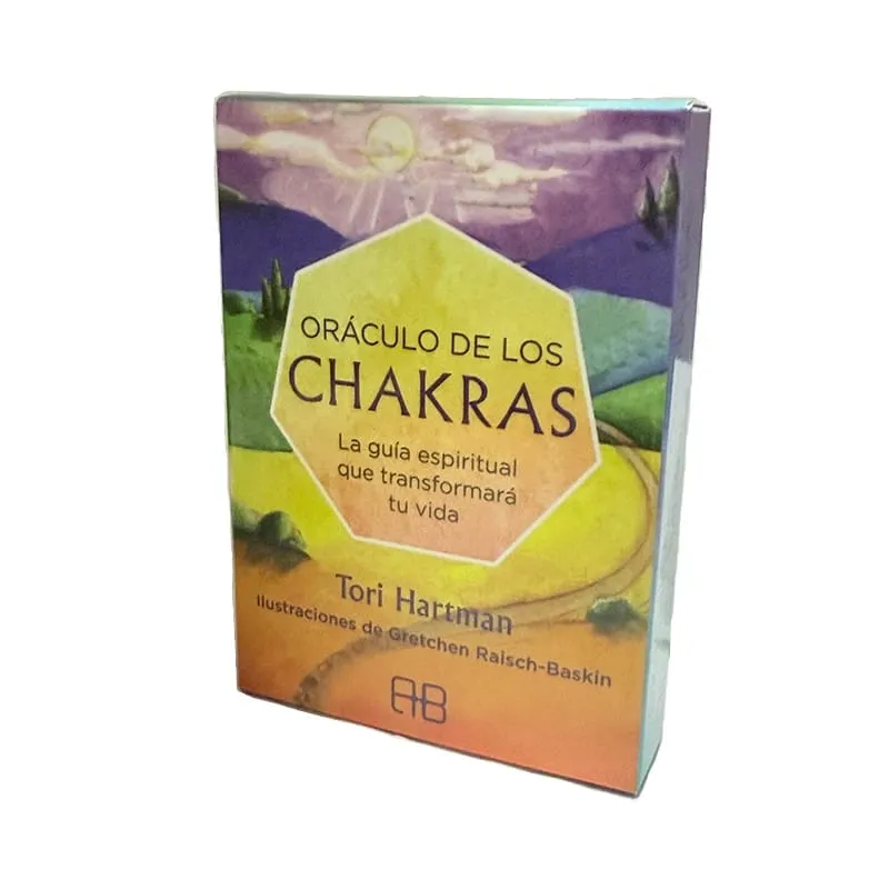 Chakras oráculo de los chakra oráculo cartas 49 baralho 10.4*7.4cm versão espanhola destino adivinhação tarô jogo de tabuleiro