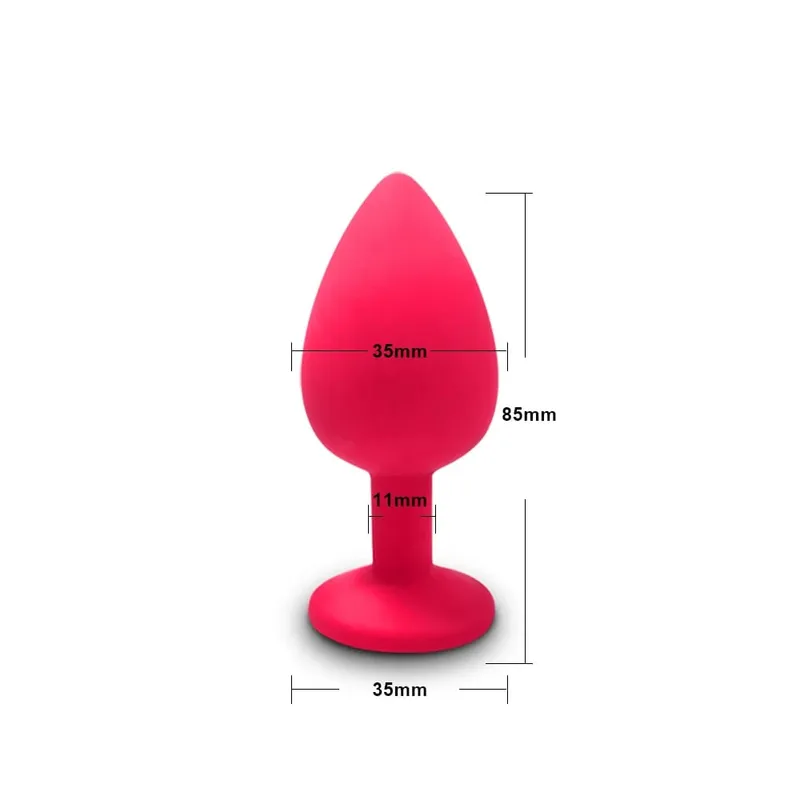 S/m/l plug anal vibrador de bunda feminino/homem silicone macio em forma redonda bala erótica anal plug bala gay brinquedos sexuais para adultos — image 26