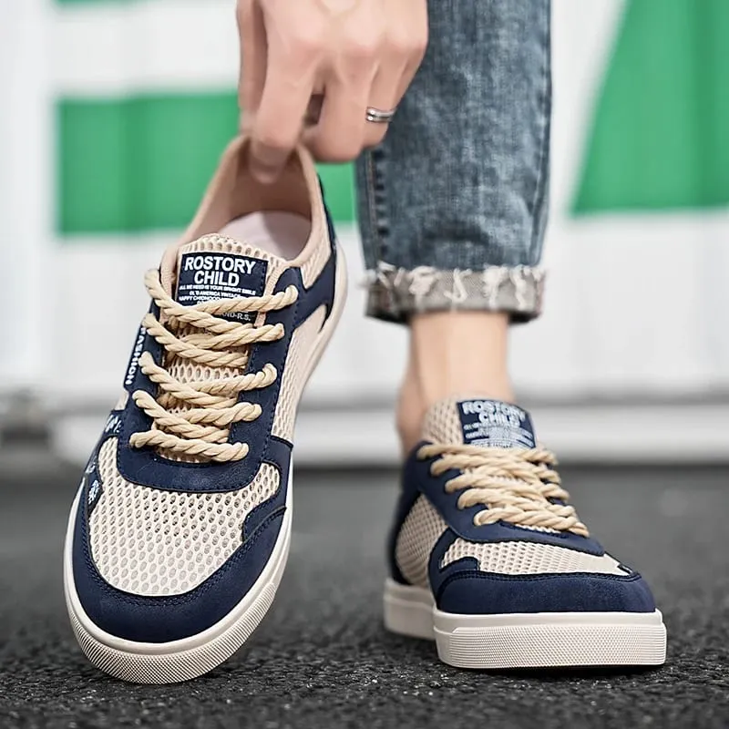 Breathable vulcanized Shoes For Men Flat Athletic Walking Sneakers Shoes Men Mesh Casual Shoes Large Size 47 — image 4
