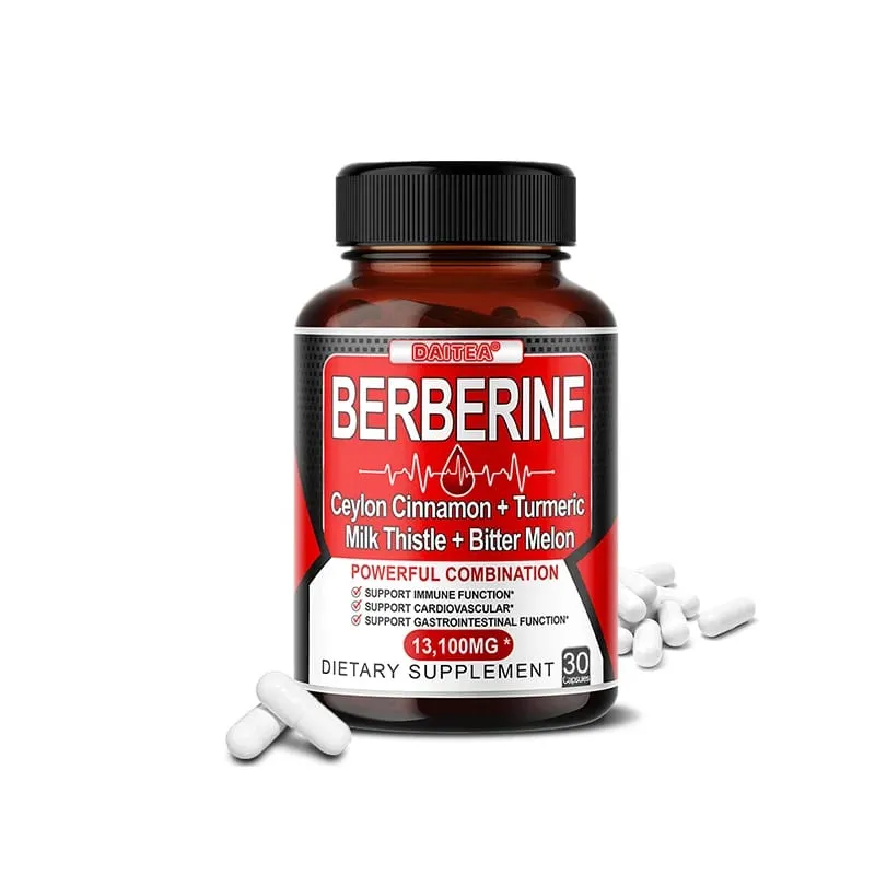 Berberine and Ceylon Cinnamon Capsules-Good for Cardiovascular and Digestive Health Strengthens The Immune System Anti-oxidant