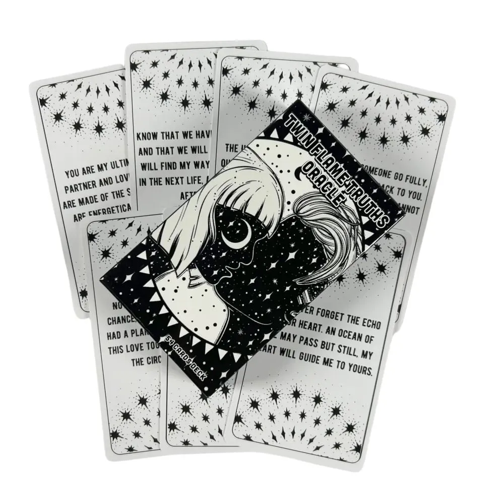 Twin Flame Truths Oracle Cards For Family Party Fortune Telling Divination Game Cards