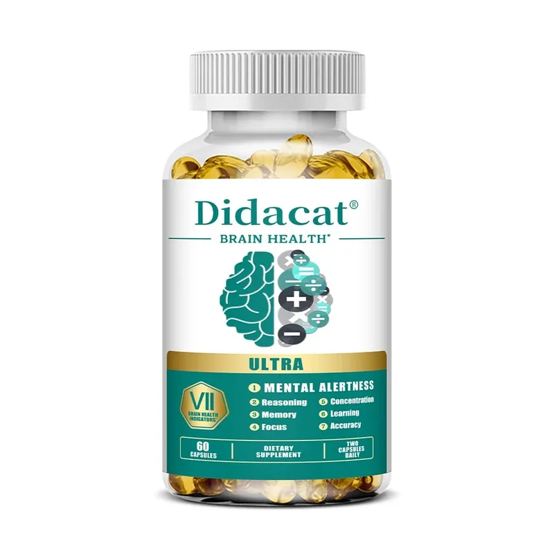 Phosphatidylserine Capsules - with Vitamins B6 and B12 Enhance Memory and Concentration Refresh The Mind Support Energy