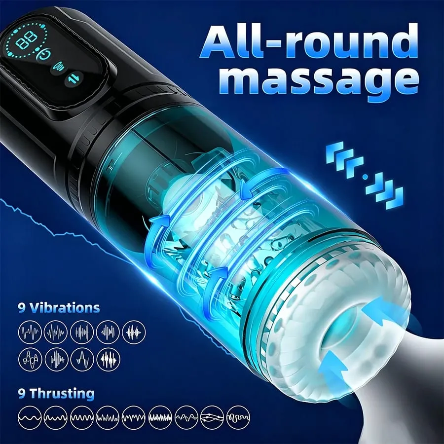 Pistão rotativo de alta velocidade, impulso automático, masturbador, vagina telescópica, boquete, masturbação, brinquedos sexuais para homens 18 — image 5