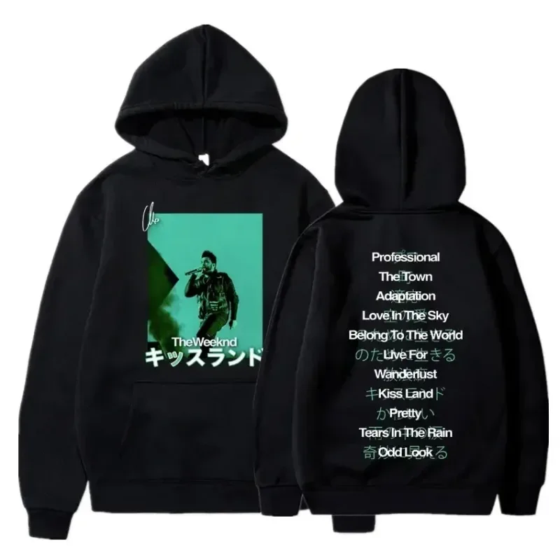 Retro The Weeknd Graphic Hoodie After Hours Til Dawn Oversized Sweatshirt Men's Women's Hip Hop Rock Hoodies Harajuku Streetwear