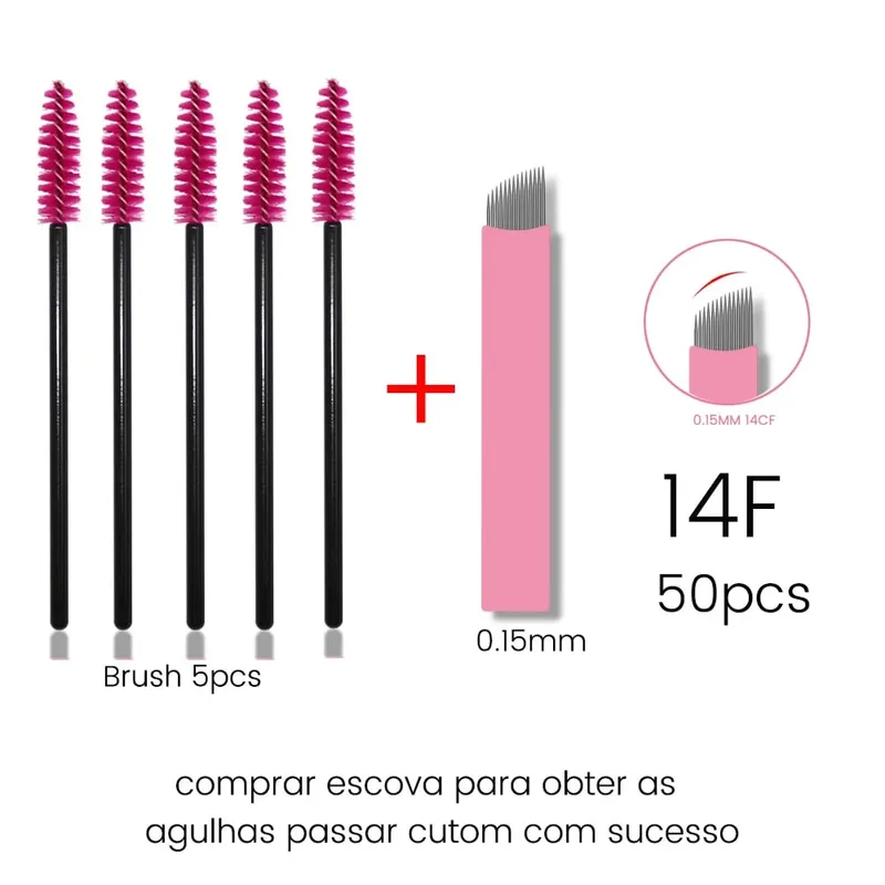 Disposable Eyelash Brushes Kits Microblading Needles Dia 0.15MM Micro Tebori Blades Tattoo Eyebrow Supplies Makeup Applicators — image 13