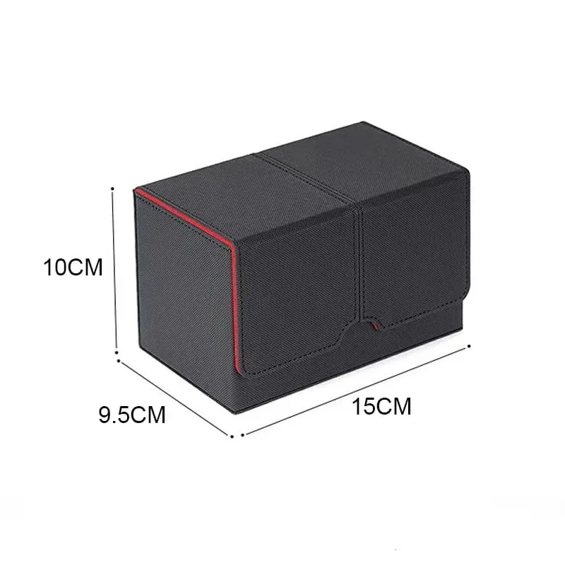 Card Storage Box Card Box Big Case Mezzanine Storage Box Top Side Installation Toys Games Collection Card for Trading