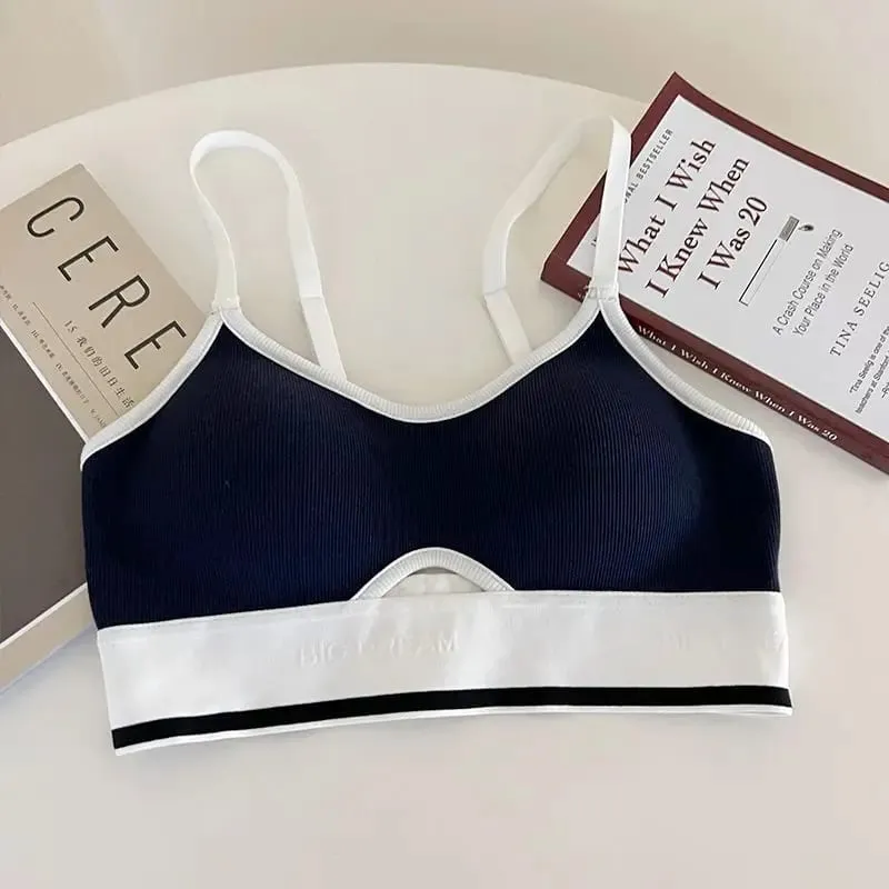 Seamless Sports Bralette Teens Wireless Anti-Sagging Thin Cup Small Chest Support Racerback Lightweight Bra Set lingerie — image 10