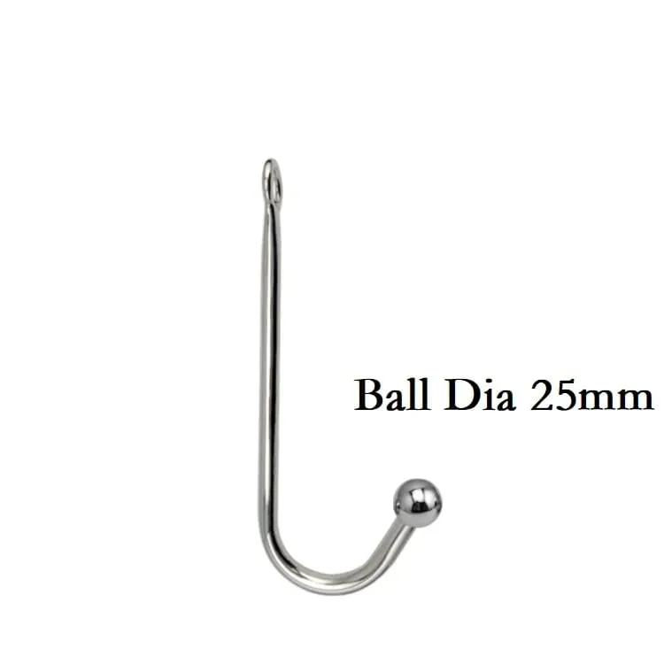 Pequeno médio grande 3 bolas conjunto de metal anal gancho contas cabeça butt plug dilatador massageador de próstata inserção bdsm brinquedo sexual para o sexo masculino