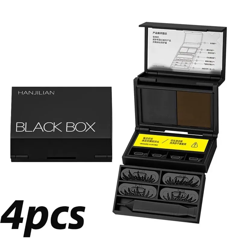Delineador 3 em 1 para cílios inferiores e toupeira 3s, aplicação rápida, natural, de longa duração, antiderrapante, portátil, conjunto de maquiagem para os olhos