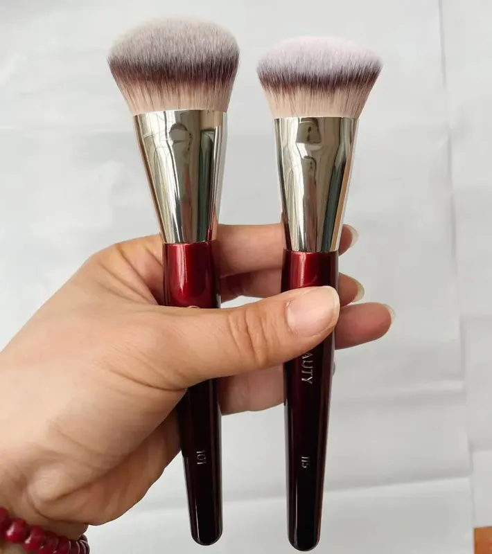 Pincéis de maquiagem para base com contornos, 1 peça, 101, base líquida, corretivo, pincel de maquiagem, cabo de madeira vermelha, ferramentas cosméticas 506 — image 21