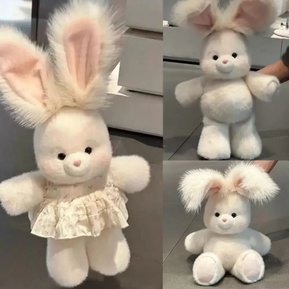 Soft Rabbit Stuffed Animal Plush Pillow Emotional Support 17.7inch Stuffed Animals Plush with Long Ear Cute Plush Pillow