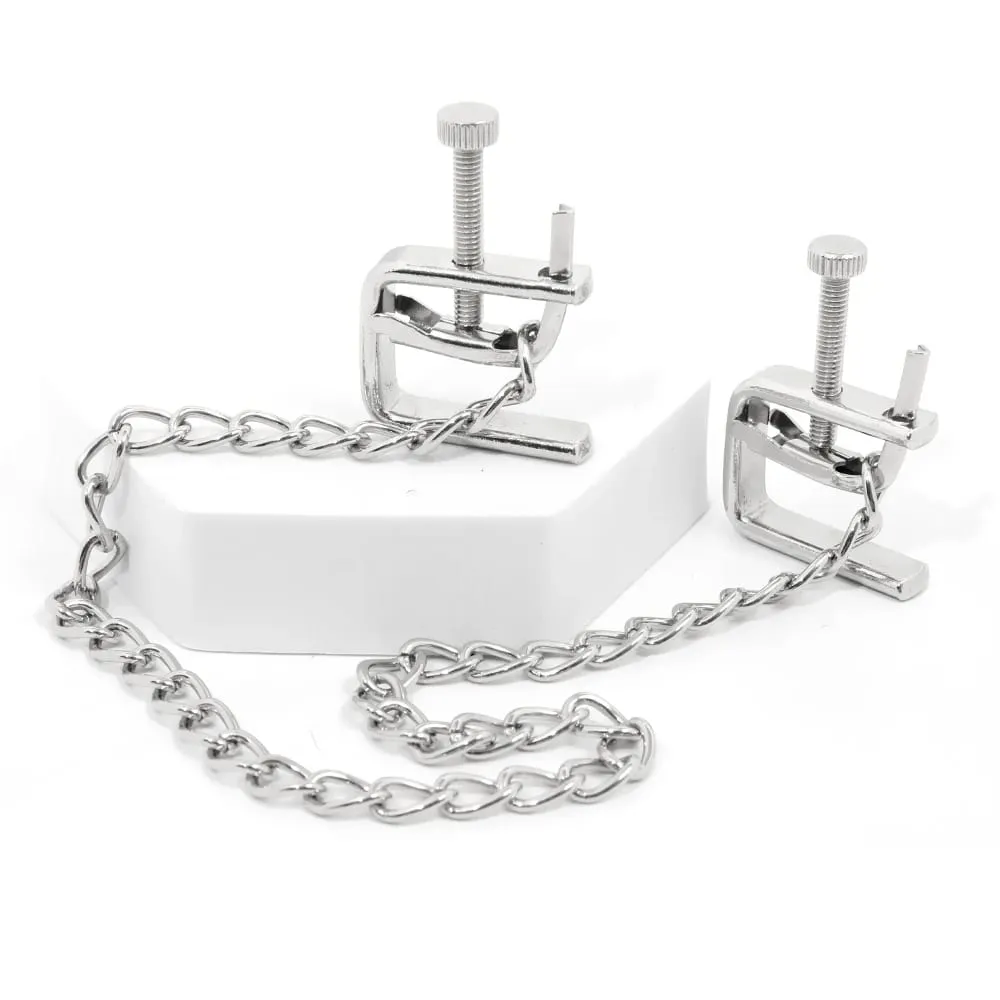 Grampos de mamilo de corrente de metal ajustável bdsm extremo fetiche escravo clipe de mamilo produtos sexuais para adultos jogos de sexo ferramentas produtos eróticos — image 6