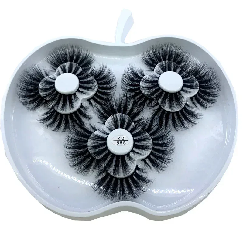 9 pares 3D macio vison cílios postiços feitos à mão finos fofos longos cílios naturais extensão dos olhos kit de maquiagem cilios