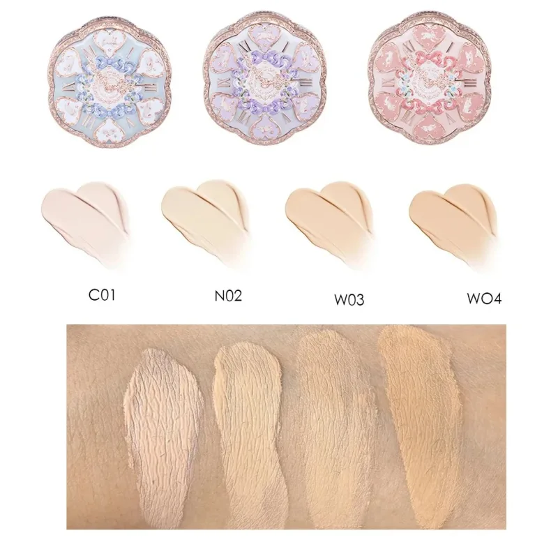 Conjunto de maquiagem Flower Knows Bunny Garden - Caixa de cosméticos grátis com blush, sombra, brilho labial, conjunto de presente de alta qualidade