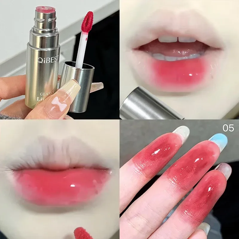 Nước Gương Son Bóng Dưỡng Ẩm Lâu Dài Dễ Dàng Mặc Nước Thủy Tinh Son Men Dưỡng Màu Đỏ Gợi Cảm Lip Tint Trang Điểm