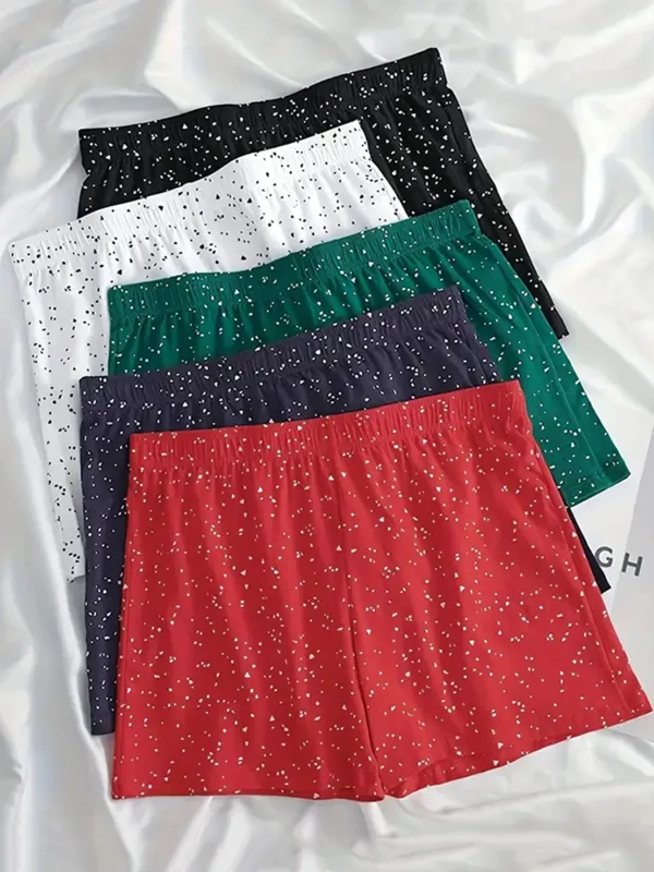 5PCS Men's Underwear Solid Color Loose Men Underpants Men Brand Panties Shorts Breathable Shorts Comfortable Soft