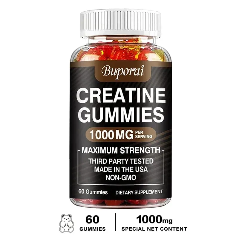 Gomas de monohidrato de creatina - aumentam a energia, aumentam a massa muscular e melhoram o desempenho atlético