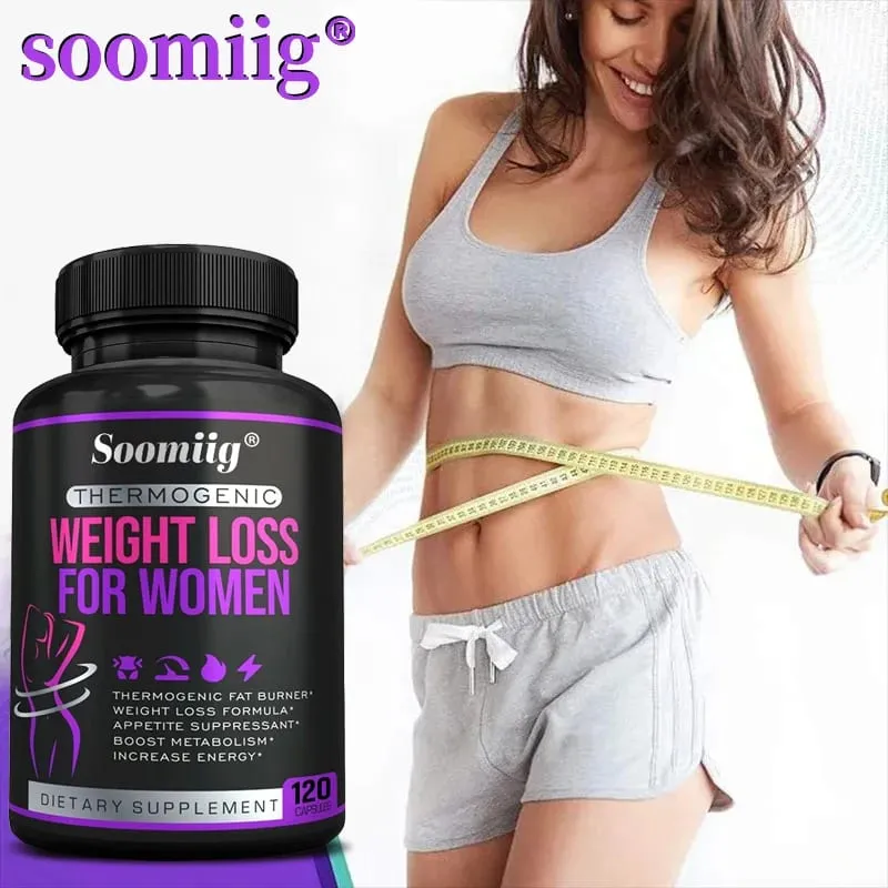 Suplementos para perda de peso Supressor de apetite Suporte ao metabolismo noturno ajuda a reduzir o acúmulo de gordura 120 cápsulas — image 6
