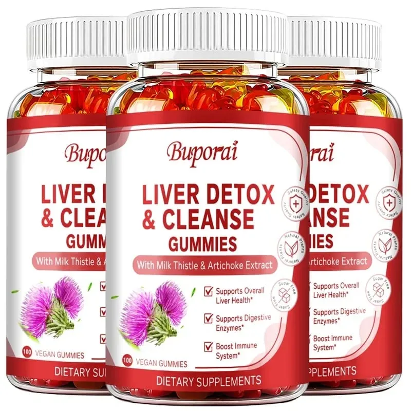 Gomas para limpeza e desintoxicação do fígado - melhoram a digestão, aumentam a imunidade, ajudam a limpar o fígado e promovem o metabolismo.