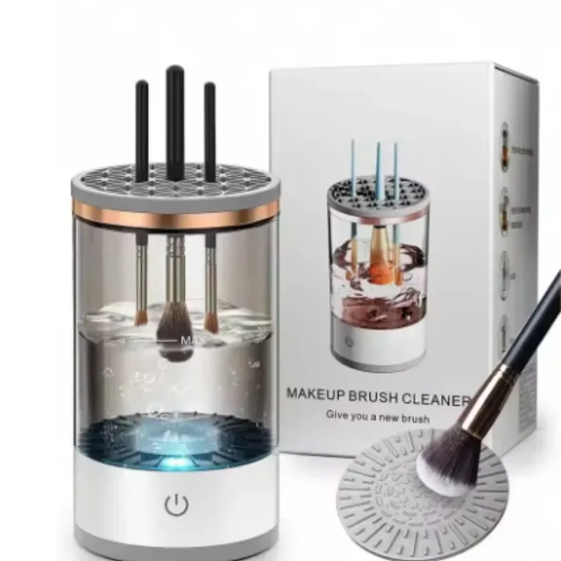 Portátil usb recarregável elétrica máquina de escova de maquiagem eficiente automático para casa viagens escovas cosméticas ferramentas de limpeza profunda — image 3