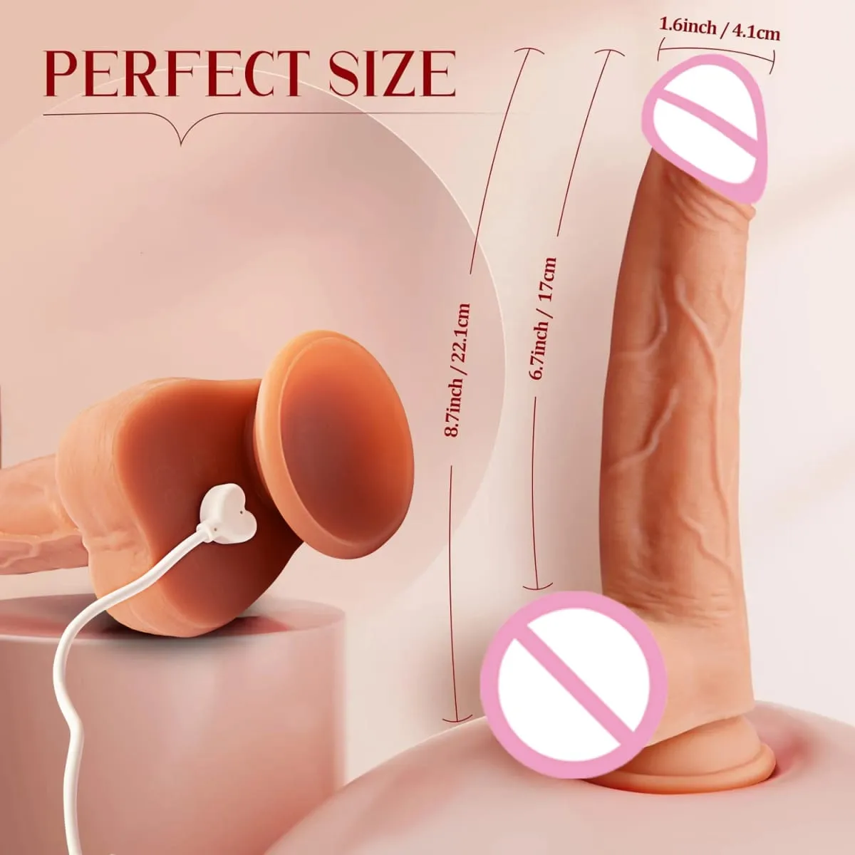 Enorme realista silicone controle remoto vibrador empurrando vibratório sexo feminino brinquedos penetração g ponto clit vagina orgasmo massageador
