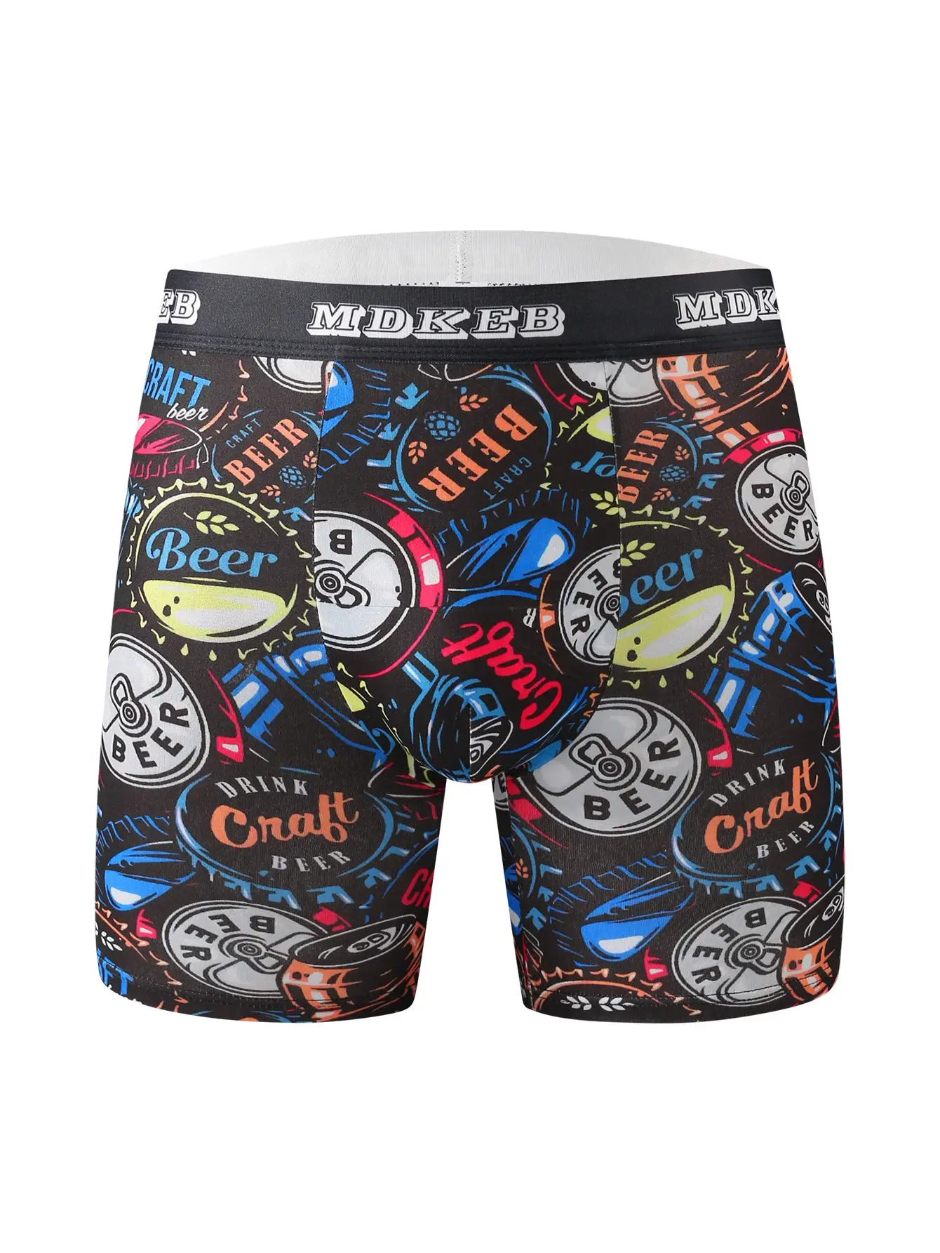 Ten-piece mixed men's graffiti pattern long boxer briefs, breathable and comfortable high-elasticity long boxer briefs, boxing