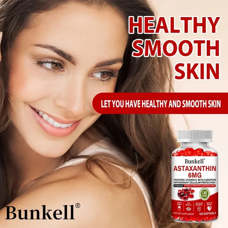 Astaxanthin Capsules - Promotes Cardiovascular Health and Accelerates Metabolism supporting Eye Joint & Skin Health