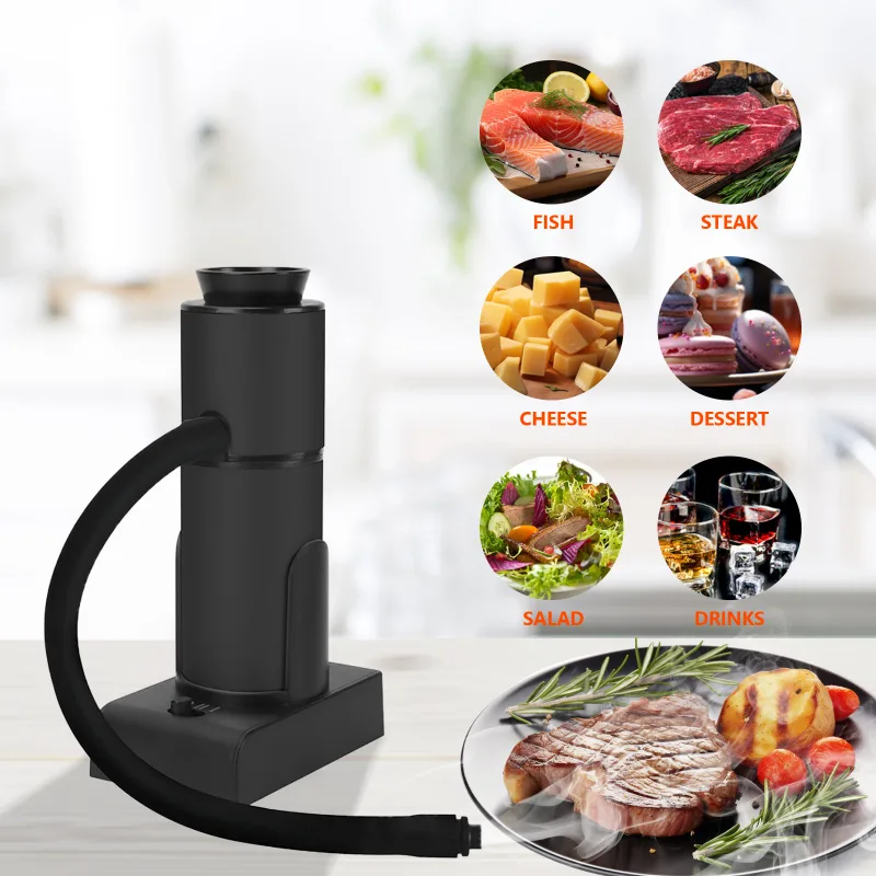 Arma de fumar infusor de fumaça portátil gerador de fumaça fria cozinha molecular alimentos carne fumante cozinhar ferramenta para churrasco grill
