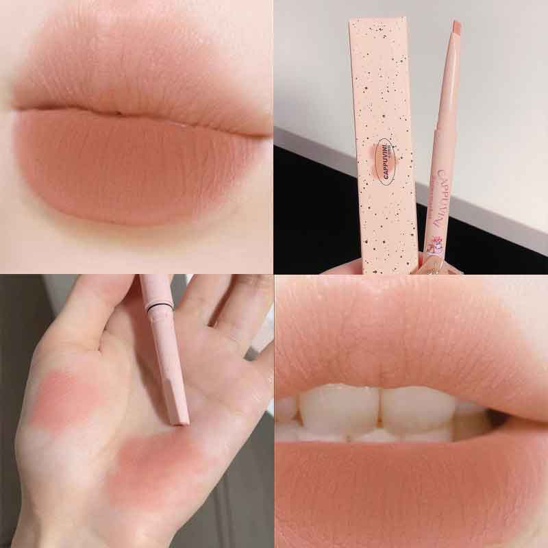 Nude Lip Liner Pencil Smooth Outline Lip Shape Waterproof Long-Lasting Matte Lipstick Pen Makeup for Natural Lips