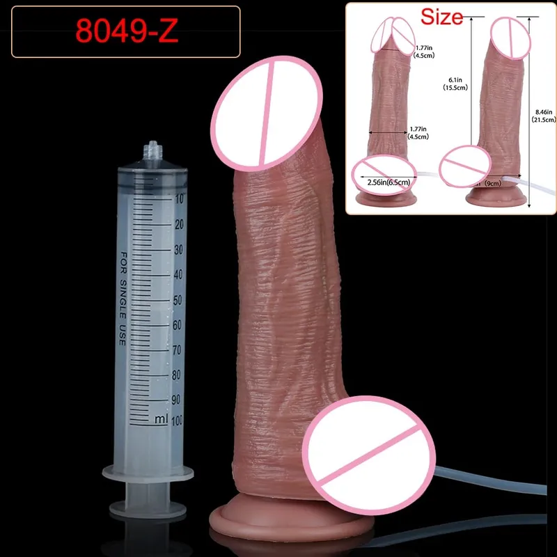 Veias profundas ultra esguichando vibrador silicone pele toque longo ejaculação butt plug para homens mulheres g-ponto estimular 18 + brinquedos sexuais
