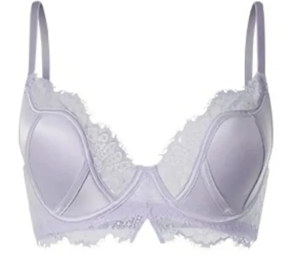 Elegante sutiã de renda de cetim francês sexy push up minimizador cobertura completa anti flacidez sem fio fina lingerie de luxo 32-38ab