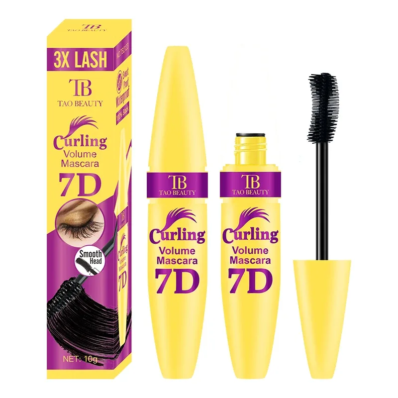 Black Waterproof Mascara for All Lengthening Makeup Products Eyelash Extension Curling Eye Lashes Mascara 7D Effect Eye Cosmetic