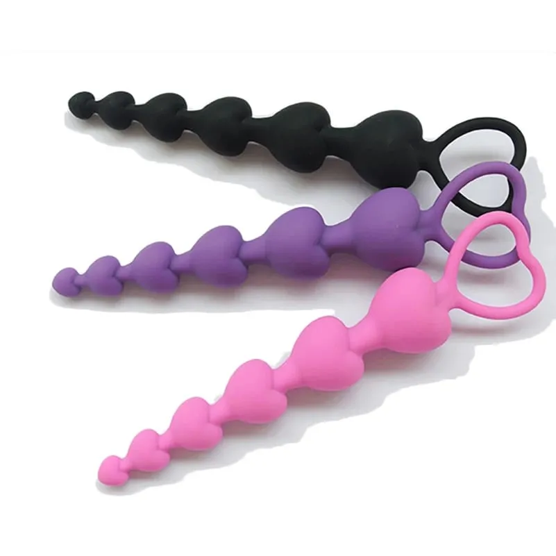 Plugue anal para iniciantes, plugue confortável para bunda, anel de coração, brinquedo sexual para iniciantes, explorar o jogo anal, mulheres, homens, estimular o efeito orgásmico