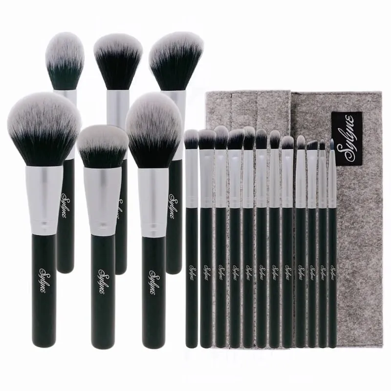 Conjunto de pincéis de maquiagem Sylyne Kit de pincéis de maquiagem profissional de 18 peças