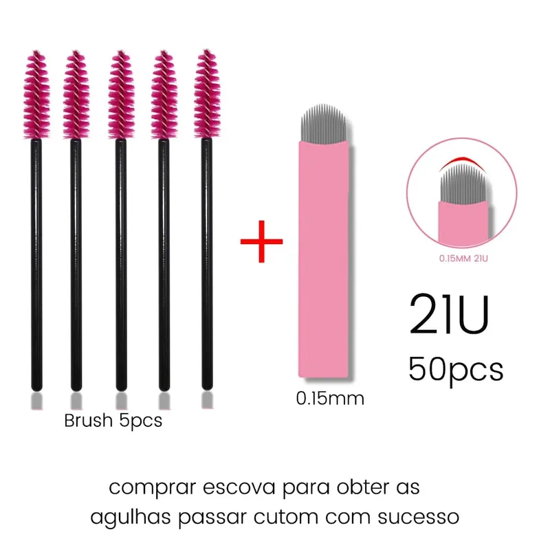 Disposable Eyelash Brushes Kits Microblading Needles Dia 0.15MM Micro Tebori Blades Tattoo Eyebrow Supplies Makeup Applicators — image 9