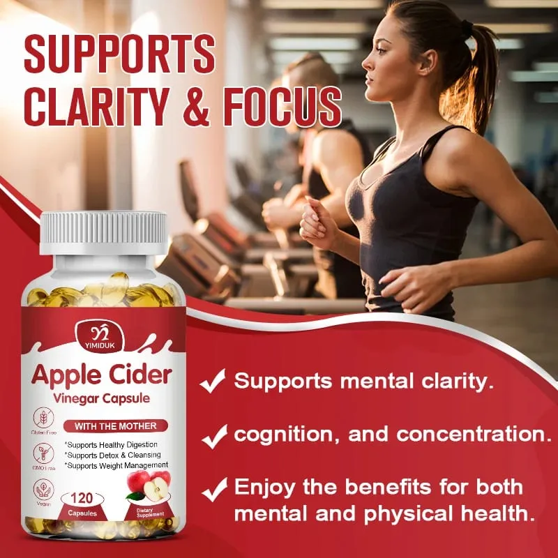 Cápsulas de vinagre de cidra de maçã 1600 mg apoiam a digestão, limpeza natural, controle de peso, saúde imunológica e equilíbrio metabólico — image 6