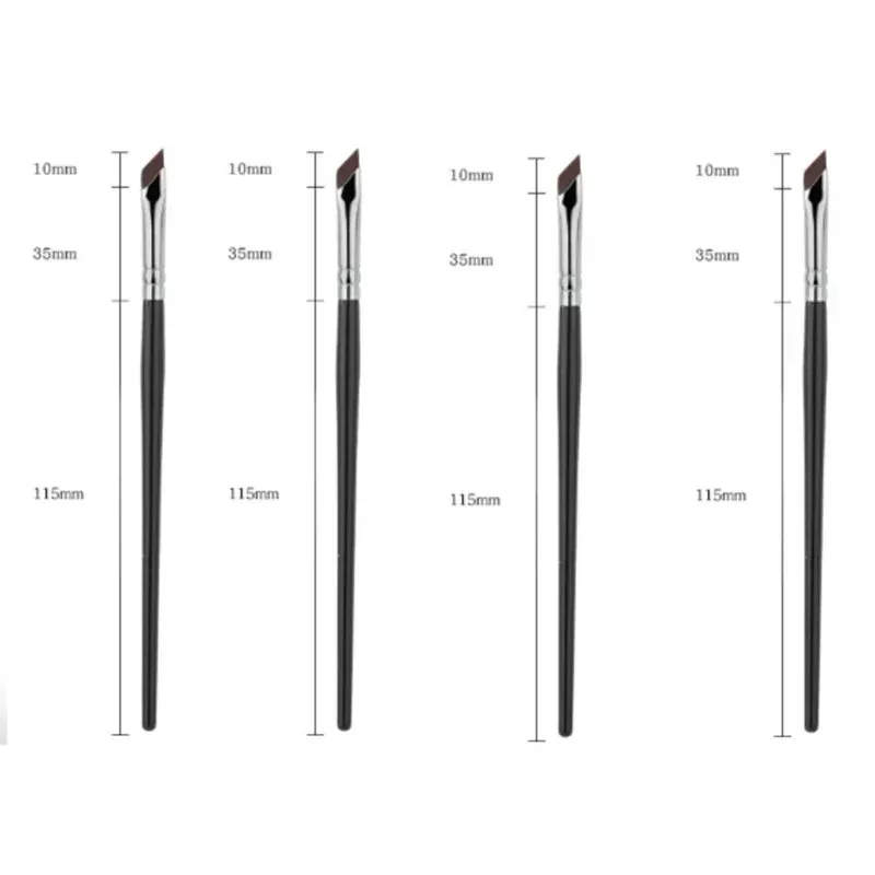 1-16 Chiếc Nâng Cấp Lưỡi Bút Kẻ Mắt Bàn Chải Siêu Mỏng Góc Mịn Flat Eyebrow Brush Liner Brow Nơi Cọ Trang Điểm Chính Xác Chi Tiết Bàn Chải