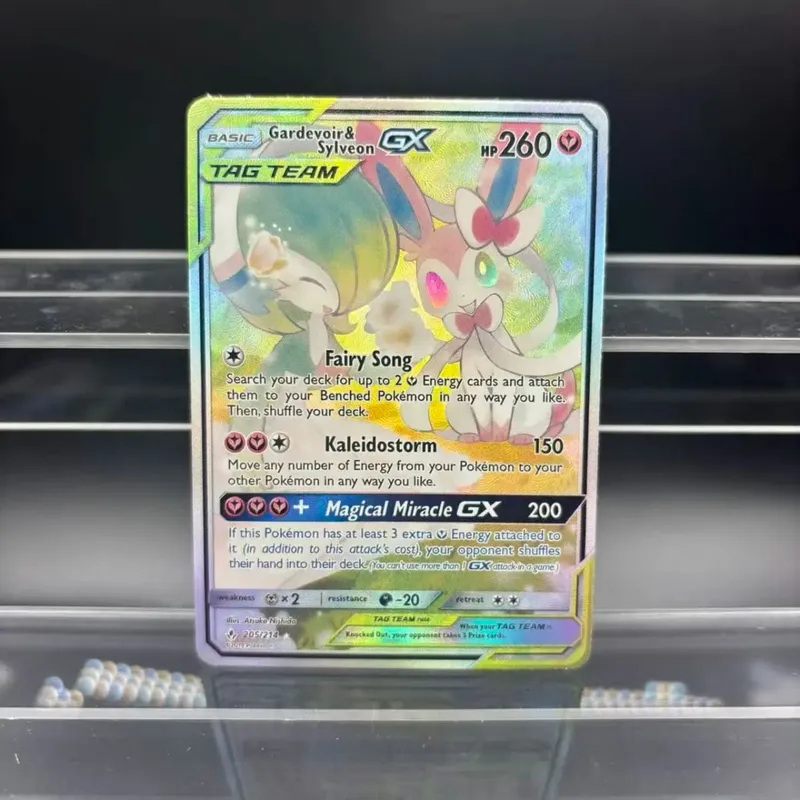 Cartões de coleção diy zekrom umbreon espeon mewtwo gx en auto feito cartão único clássico jogo anime cartão presente brinquedo