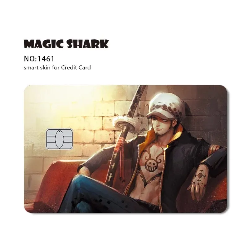Hot Sale Maigc Shark Anime Chopper Luffy Nami Waterproof Front Side Sticker Film Skin for Credit Debit Card