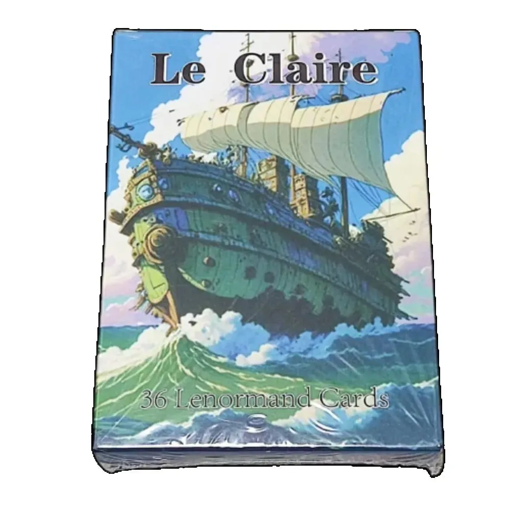 10,4 * 7,3 cm Le Claire Lenormand Um baralho exclusivo de 36 cartas que apresenta personagens encantadores de desenhos animados no estilo Ghibli