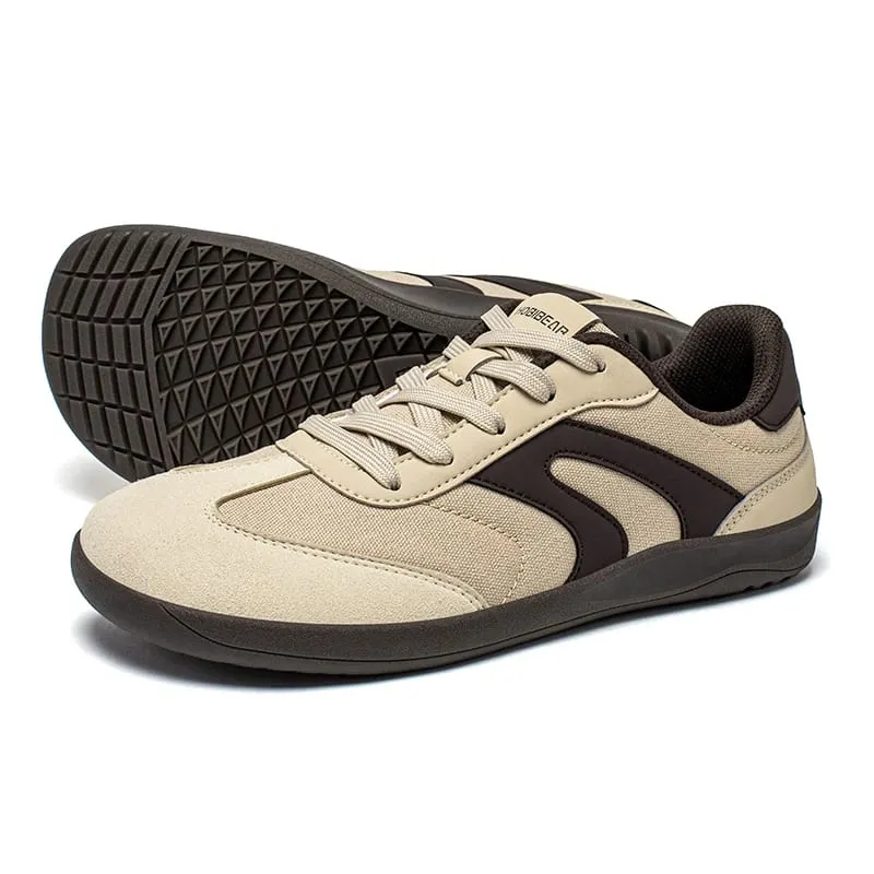 Tênis de dedo largo descalço unissex zero drop sapatos de lona minimalistas antiderrapantes com cadarço para caminhada
