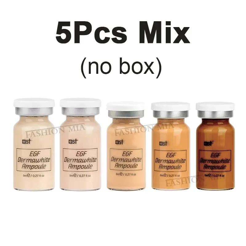 Coreia 8ml bb creme ampola iniciante starter kit rosto fundação salmão dna soro hidratar branqueamento cosméticos