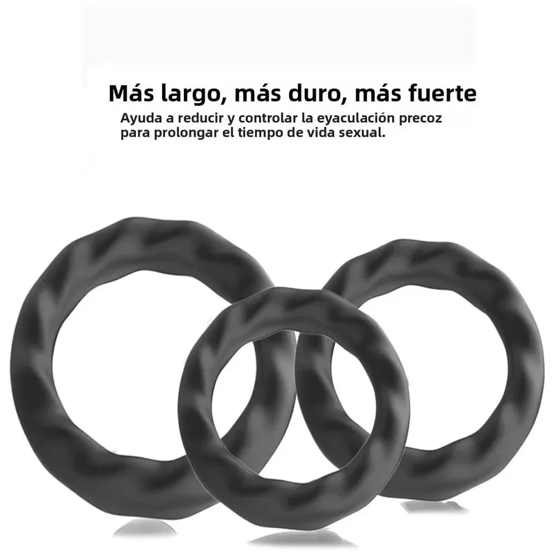 Anel de pênis de silicone atraso na ejaculação anéis penianos pau ereção cockring masculino castidade adulto brinquedos sexuais para homens bloqueio esperma treinador