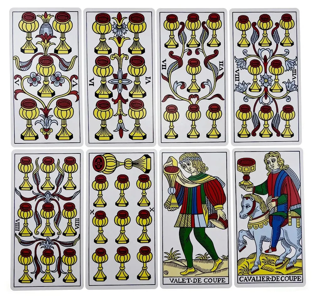 Baralho de tarô de Marselha, 12x6,5 cm, 78 peças, versão completa em inglês, jogo de tabuleiro de tarô mágico, cartas de tarô universais com instruções de papel