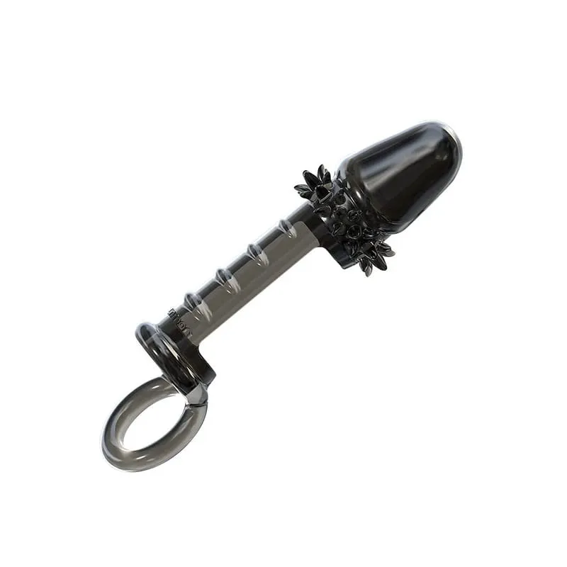 Extensor de pênis retardar a ejaculação, capa de silicone reutilizável para ampliação do pênis, brinquedos sexuais para homens, anel de bloqueio de sêmen, sex shop 18 +