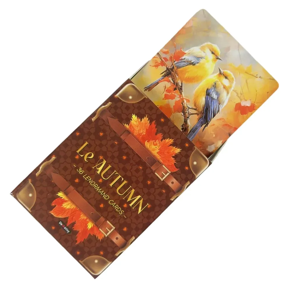 Lenormand Tarot Deck Le Autumn Collection para adivinhação e adivinhação oráculos baralho jogo de tabuleiro jogo de cartas de tarô